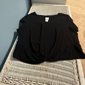 H&M Black Short Sleeve Women's Top